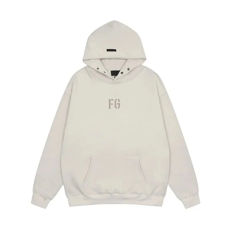 Fear of God FG Beige Oversized Hoodie with Front Pocket Beige - 1