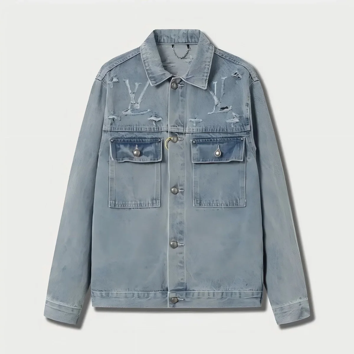 Louis Vuitton Distressed Denim Jacket
