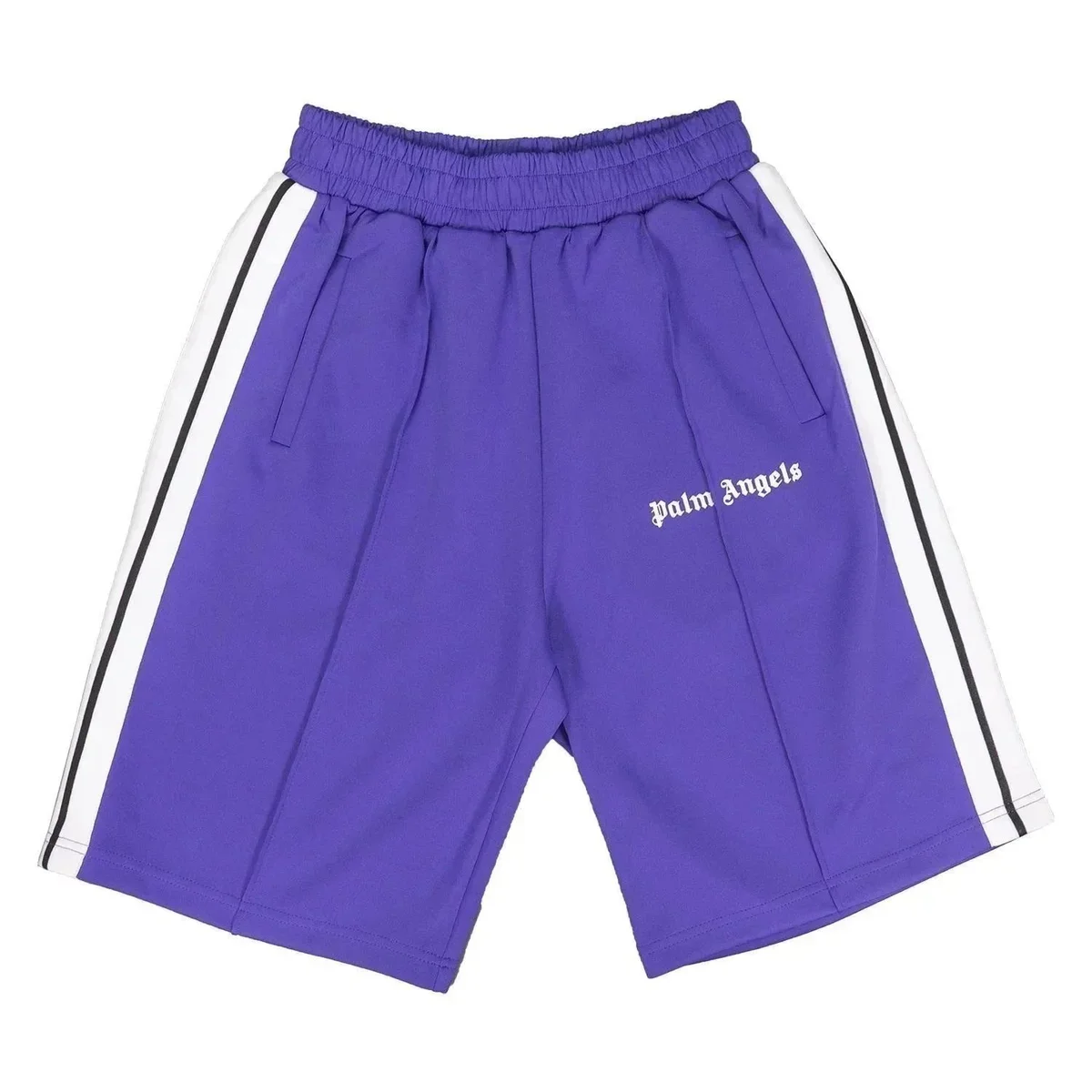 Palm Angels Palm Angels Bear Purple Track Shorts Purple - 1