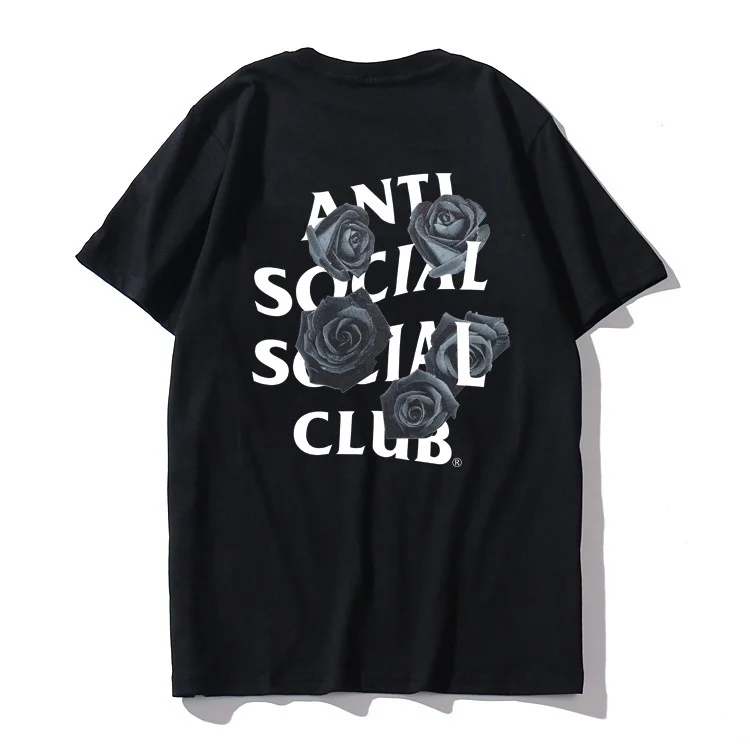 Anti Social Social Club Anti Social Social Club Black Rose T-Shirt Black