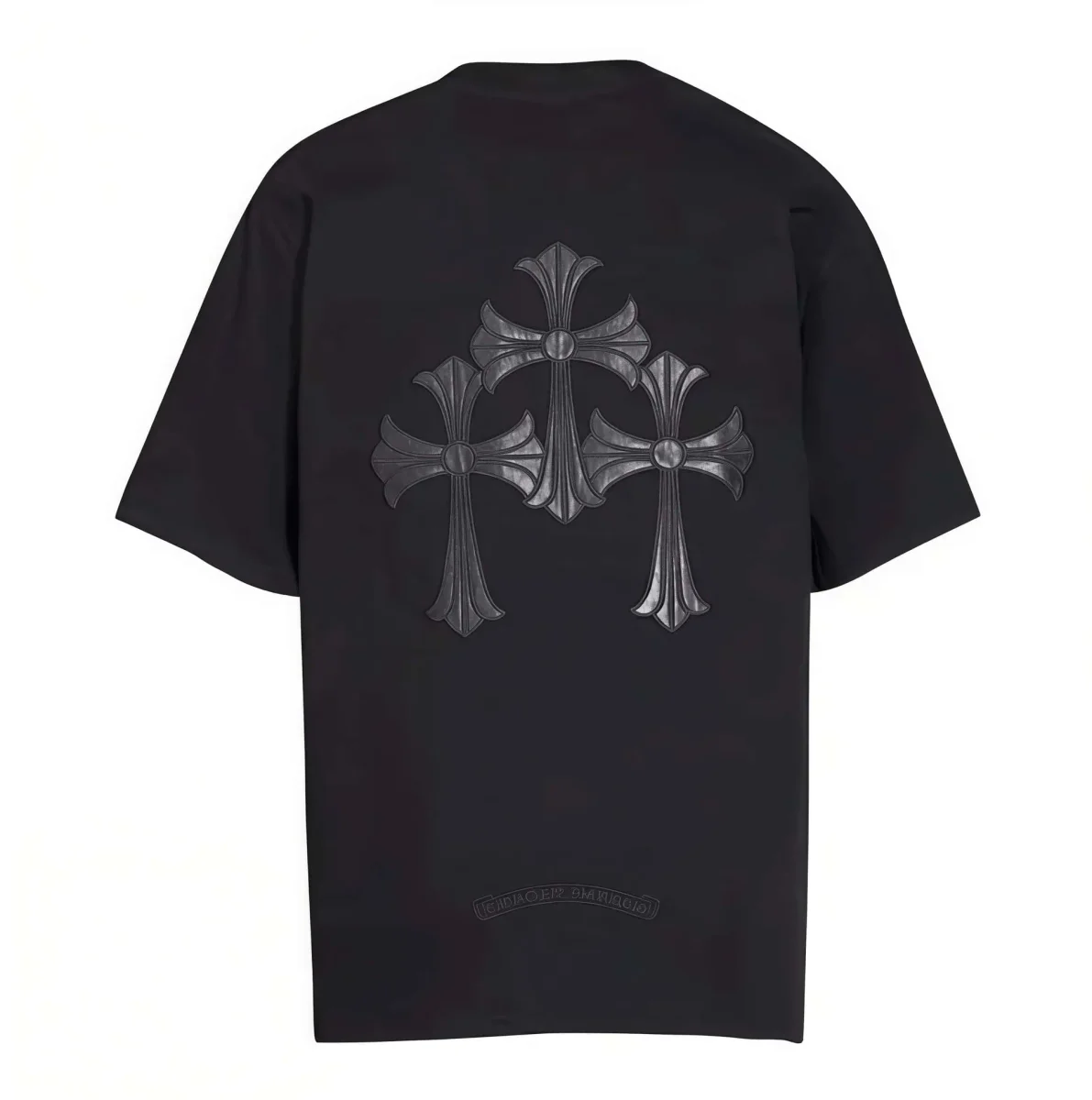 Chrome Hearts Chrome Hearts Triple Cross Black T-Shirt Black - 1