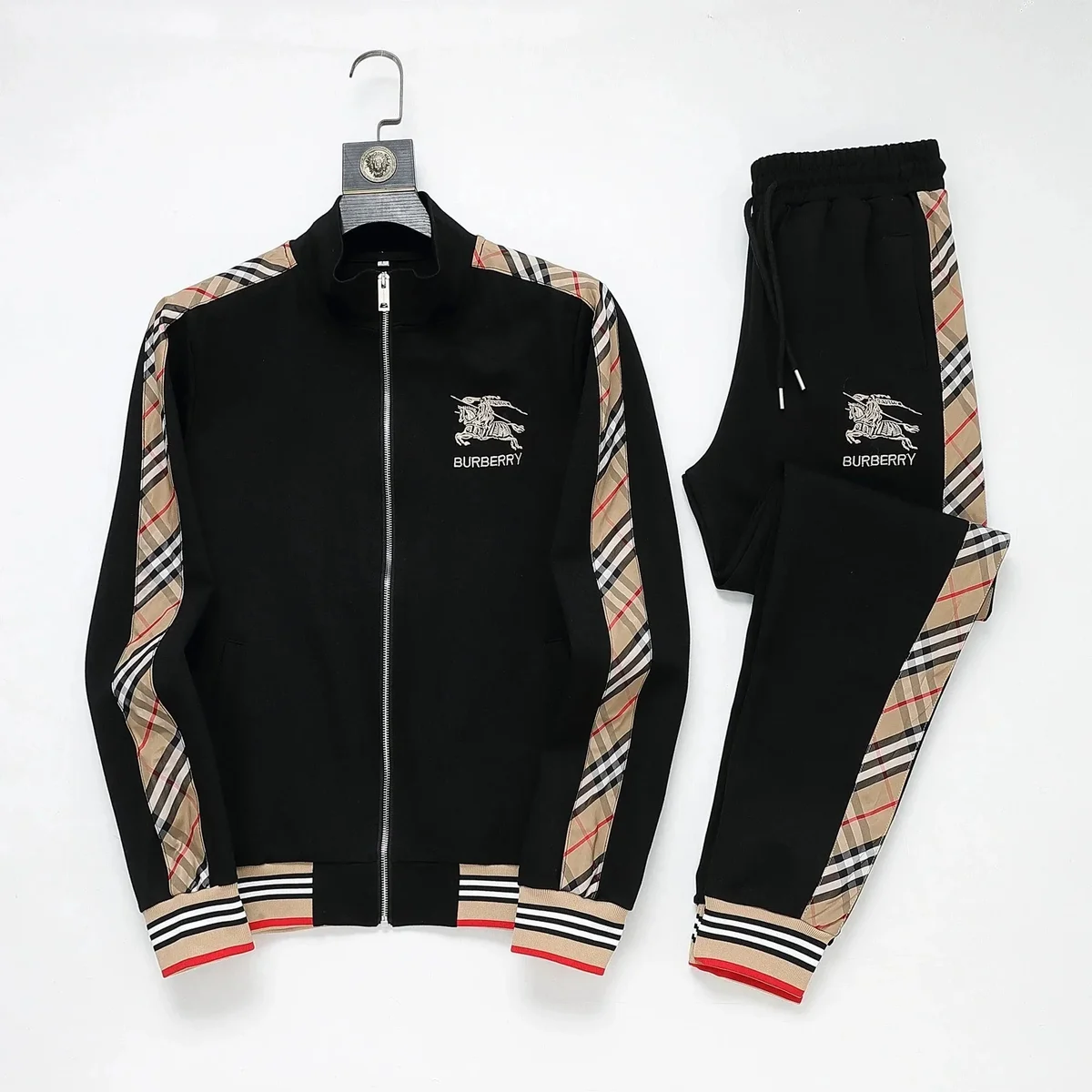 Burberry Burberry Black & Check Tracksuit Set Black - 1