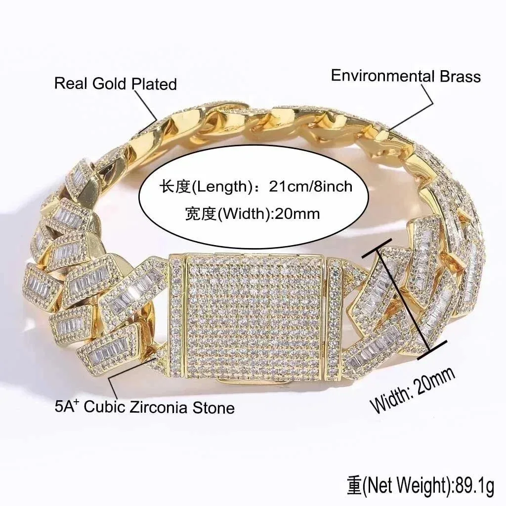 Other Gold Plated Cubic Zirconia Bracelet Gold - 1