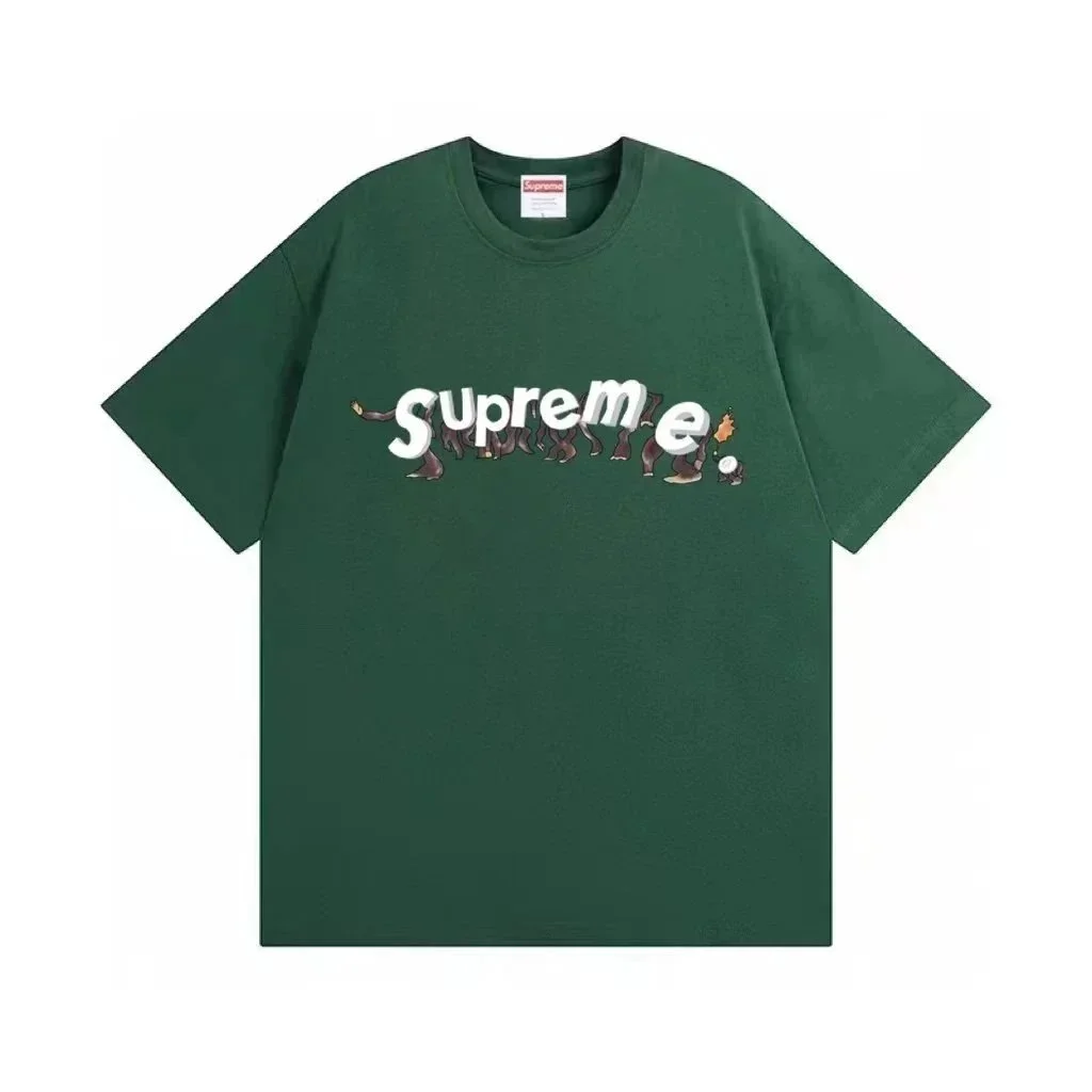 Supreme Supreme Green 'Supreme' Logo T-Shirt Green - 1