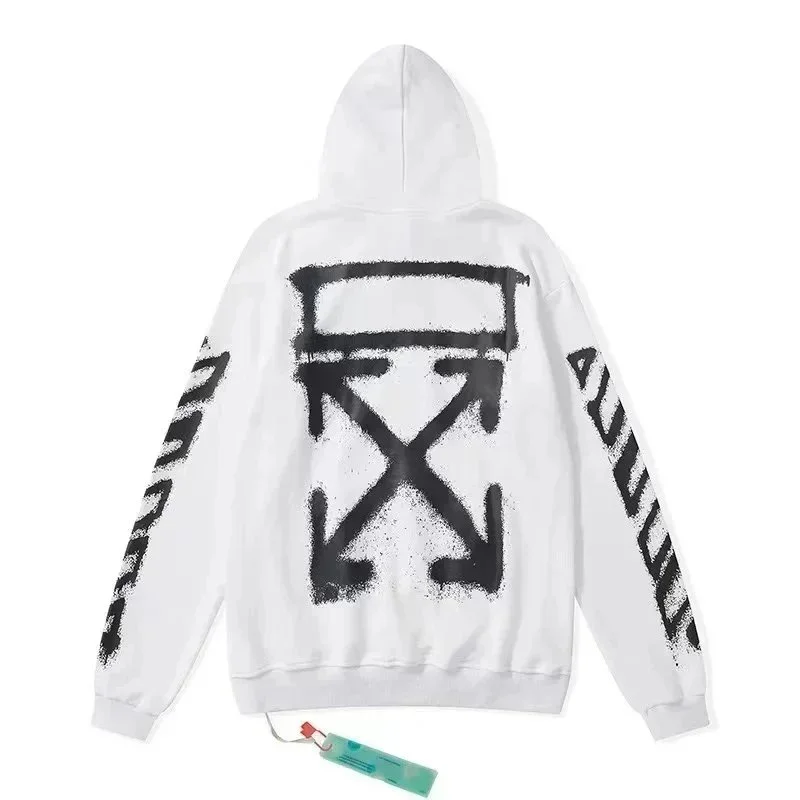 Off-White Off-White Out Of Office White Hoodie with Black Arrows White - 1