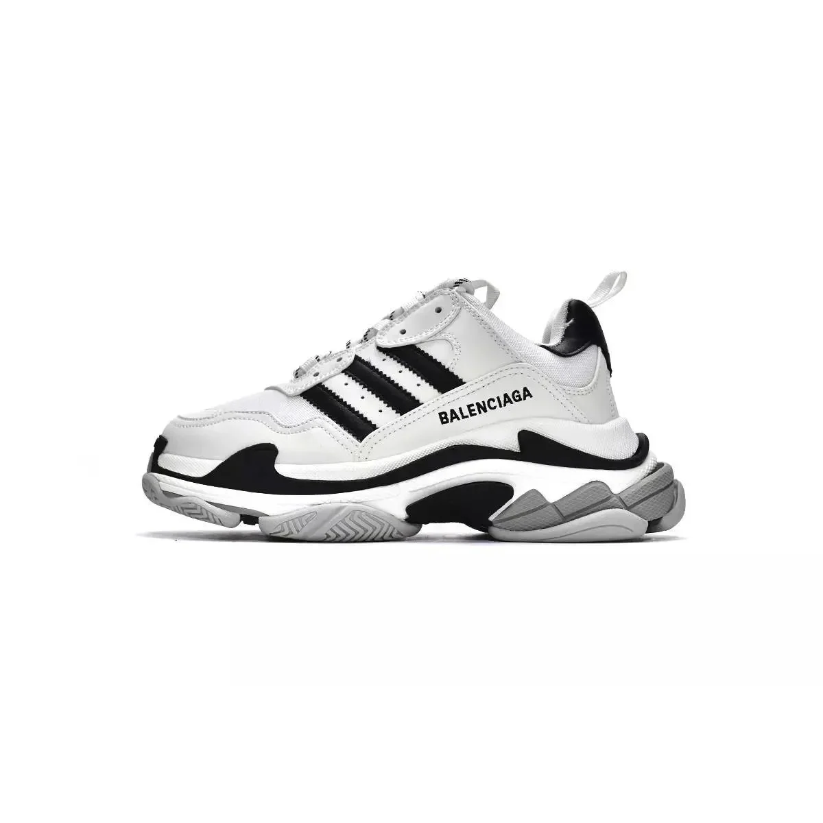 Balenciaga Balenciaga Triple S White/Black Sneakers White - 1