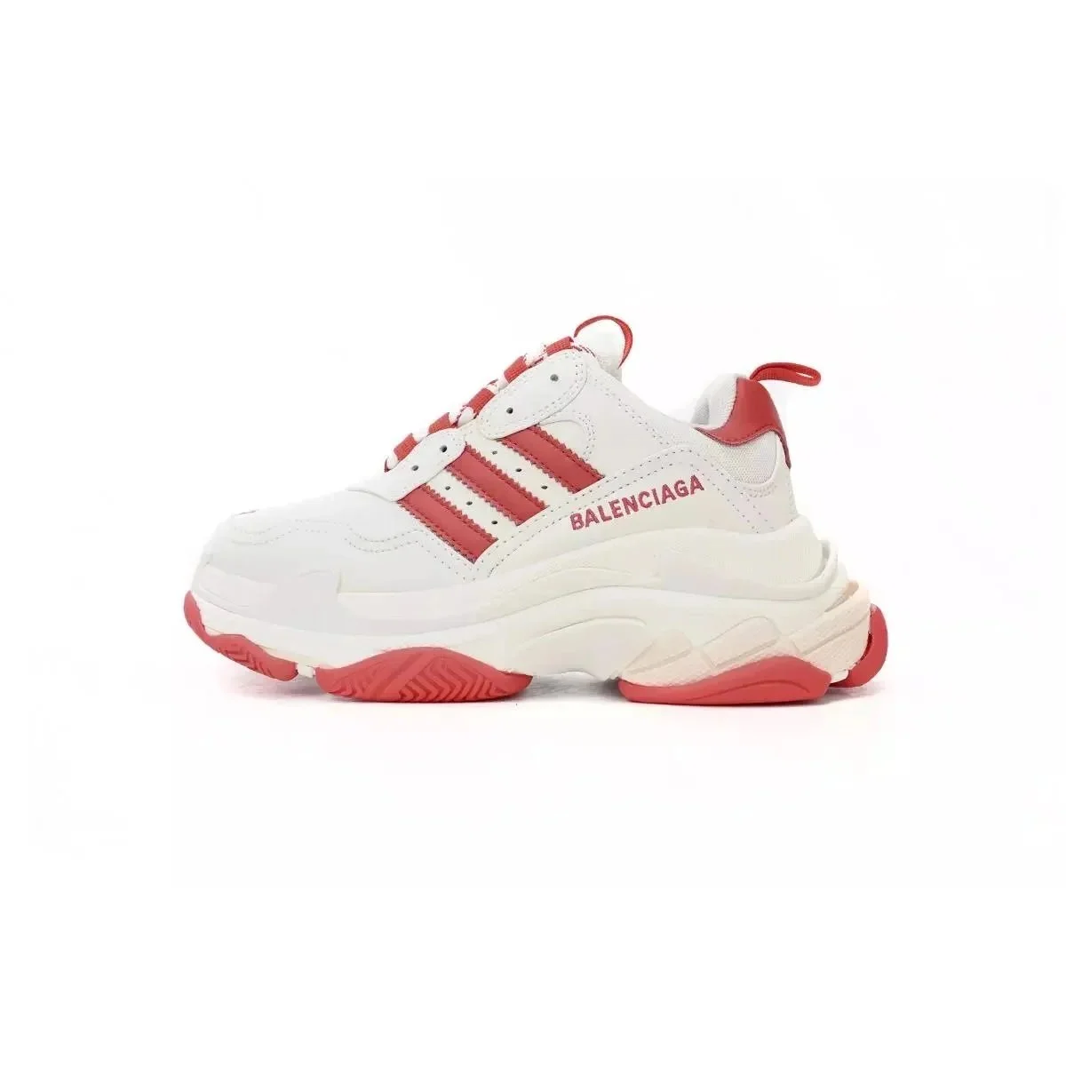 Balenciaga Balenciaga Triple S White/Red Sneakers White - 1