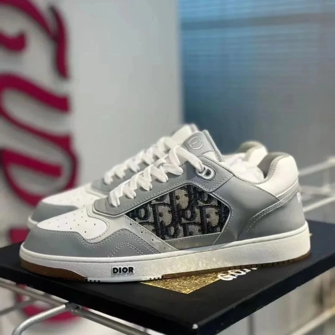 Dior Dior Oblique Logo Sneakers Grey/White Grey - 1