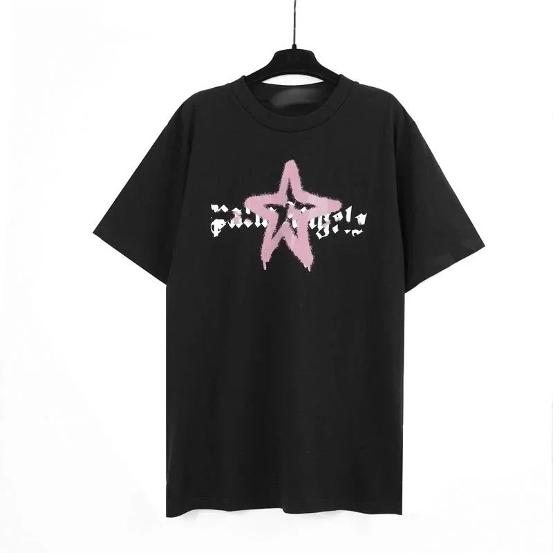 Other Black Pink Star Print T-Shirt Black - 1