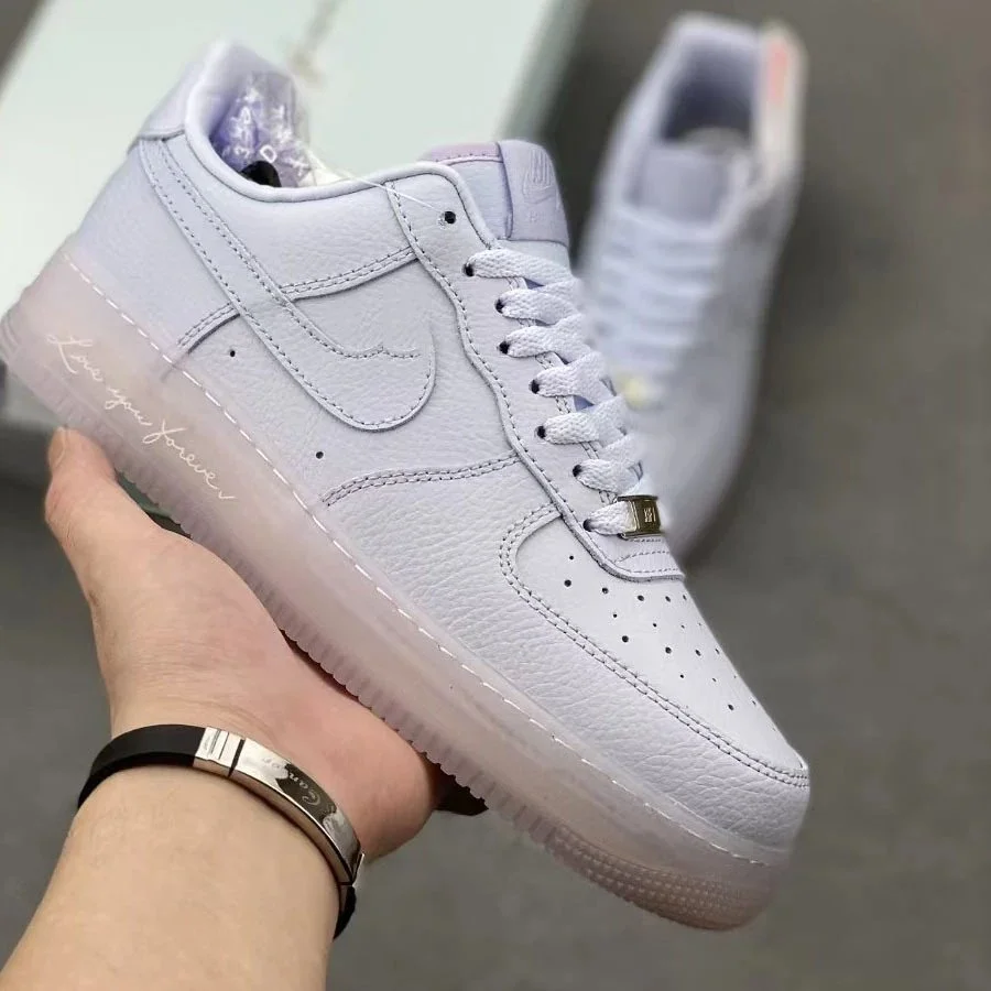 Nike Nike Air Force 1 White Leather Sneakers White - 1