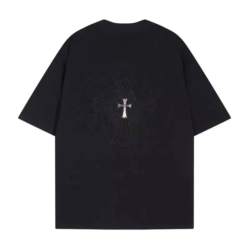 Chrome Hearts Chrome Hearts Cross Embroidered Black T-Shirt Black - 1