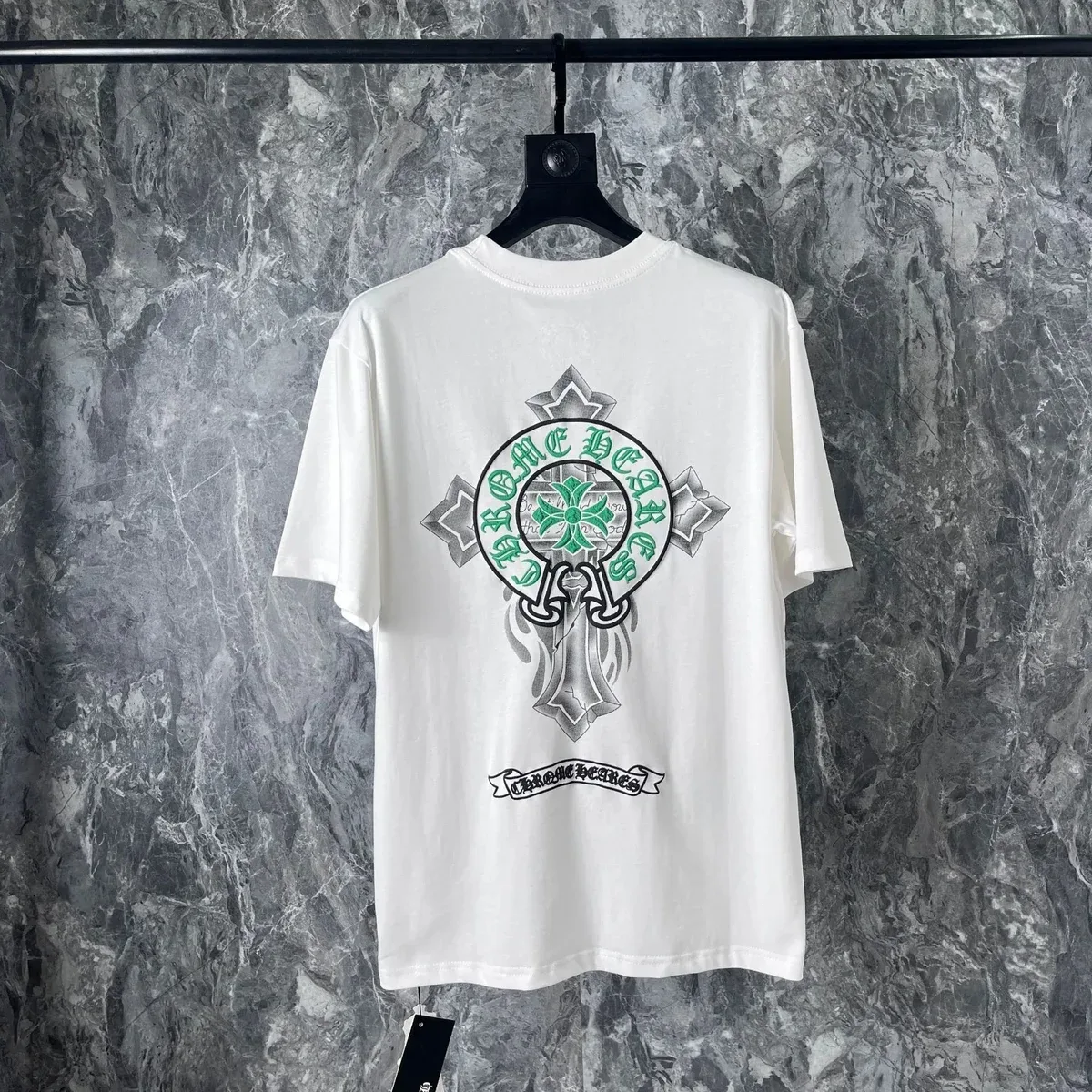 Chrome Hearts Chrome Hearts White Cross Print T-Shirt White - 1