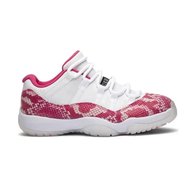 Jordan Nike Air Jordan 11 Low Pink Snake Sneakers Pink - 1