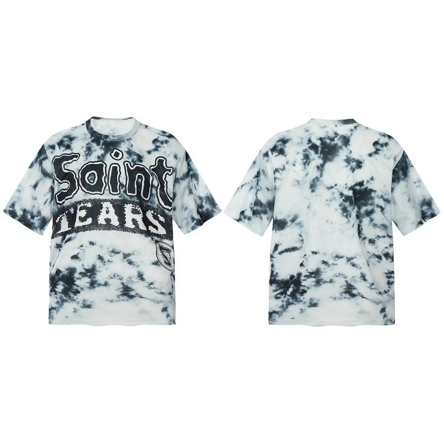 Other Saint Tears Tie-Dye T-Shirt Black - 1