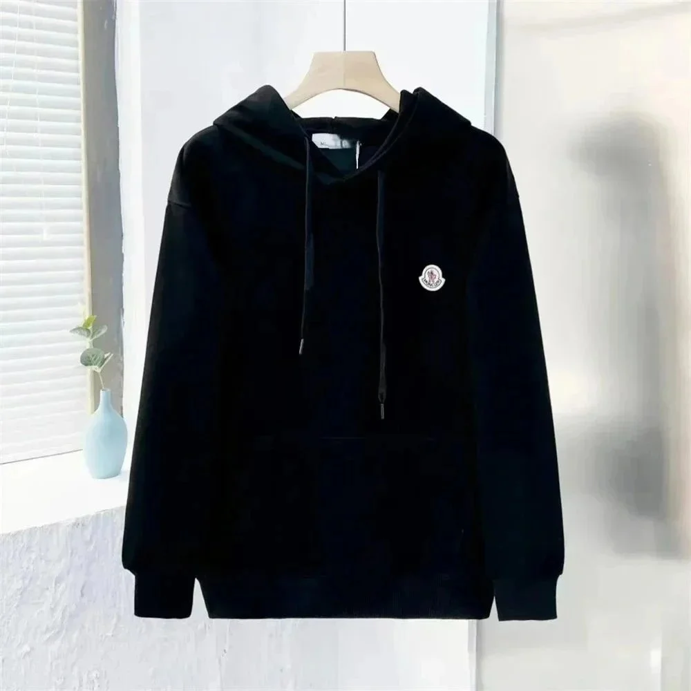 Moncler Black Logo Hoodie Sweatshirt