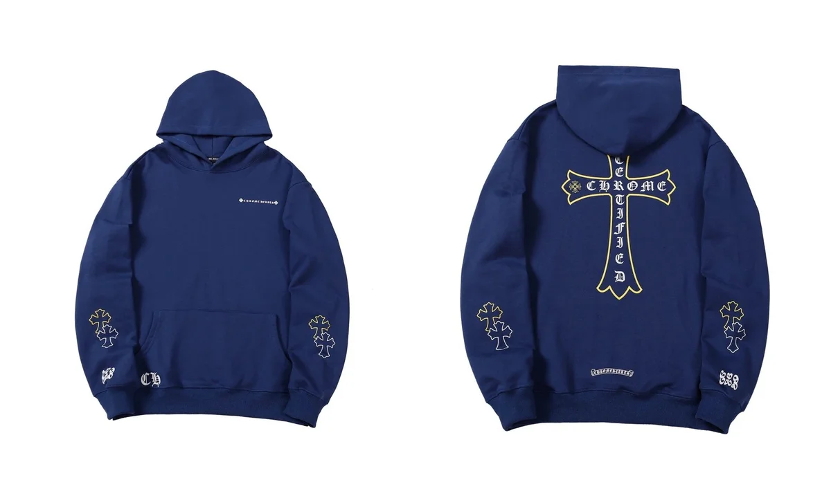 Chrome Hearts Chrome Hearts Certified Cross Hoodie Navy Navy - 1