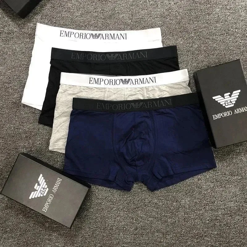 Armani Emporio Armani Men's Boxer Briefs Set - Navy, Grey, Black, White Navy - 1
