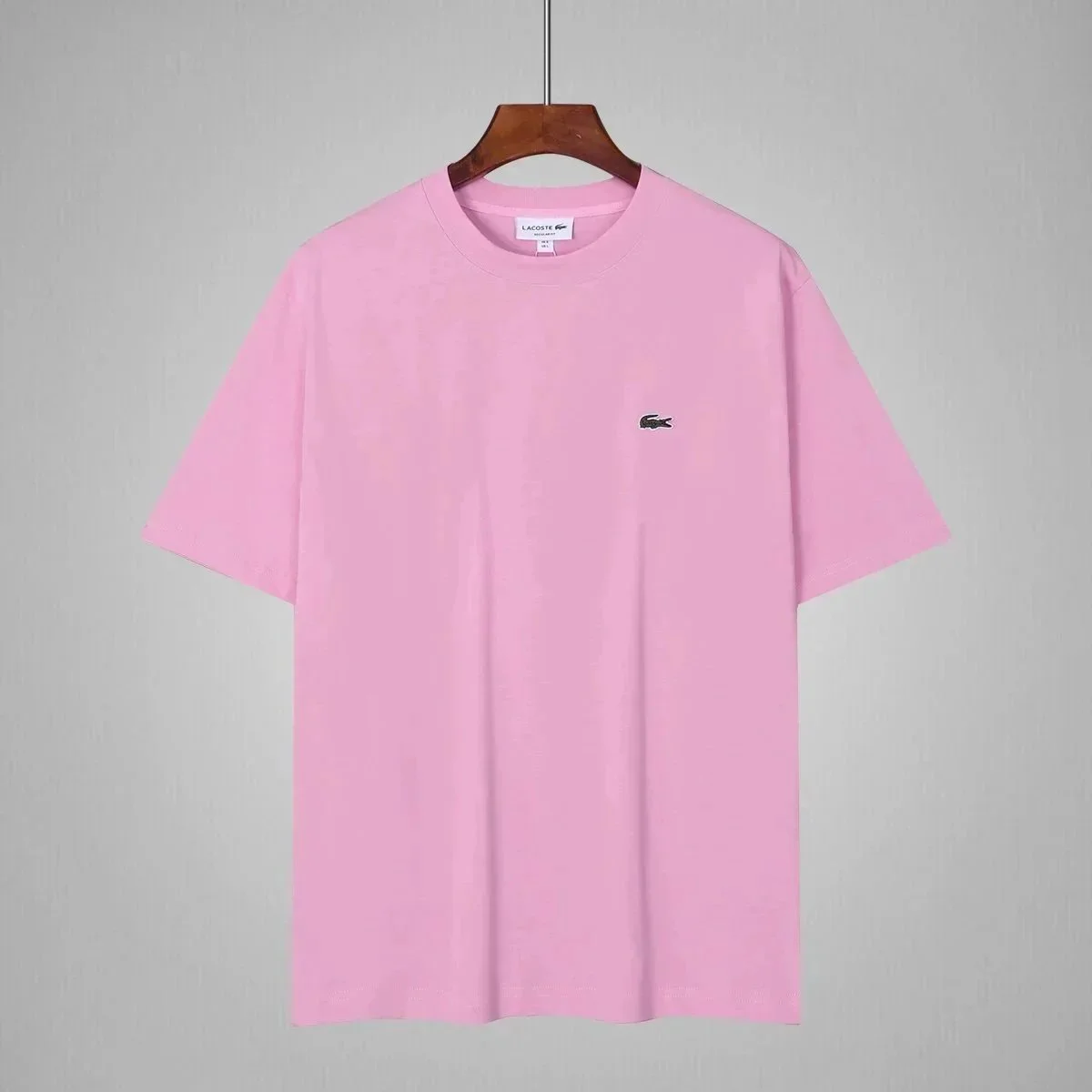 Lacoste Lacoste Pink Crocodile Logo T-Shirt Pink - 1