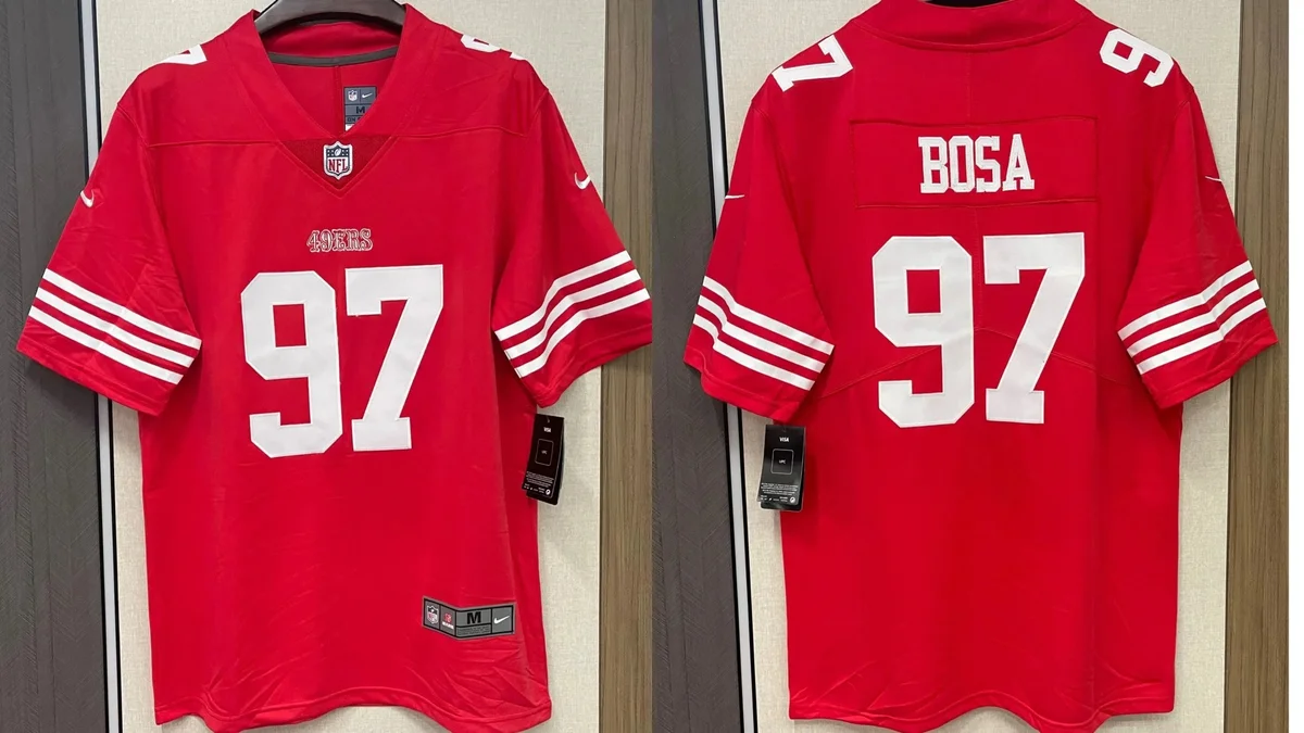 Nike Nike San Francisco 49ers Bosa #97 Jersey Red Red - 1