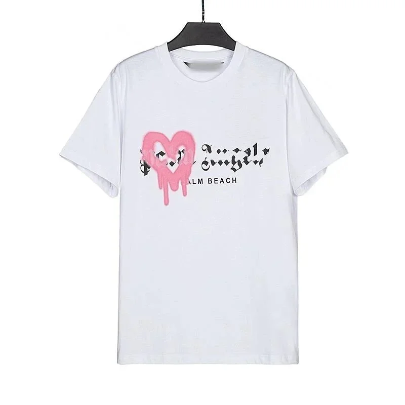 Other White 'Palm Beach' Heart Print T-Shirt White - 1