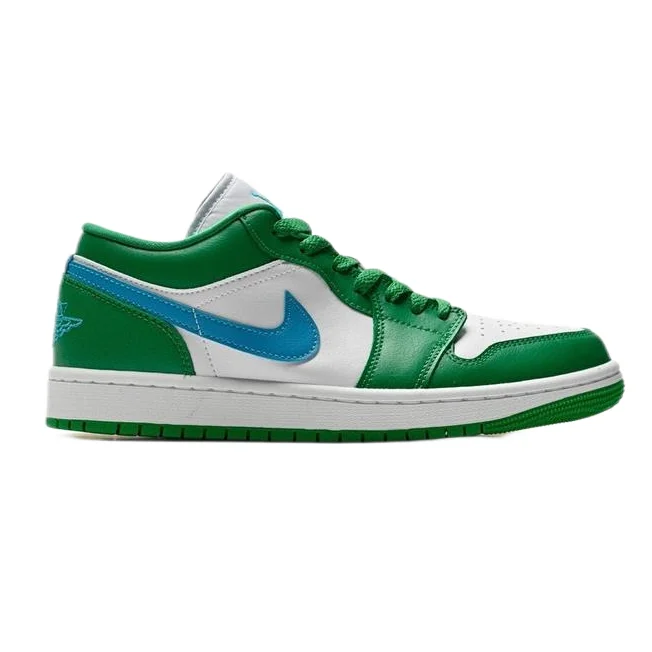 Jordan Nike Air Jordan 1 Low Sail/University Red/Green Sneakers Green - 1