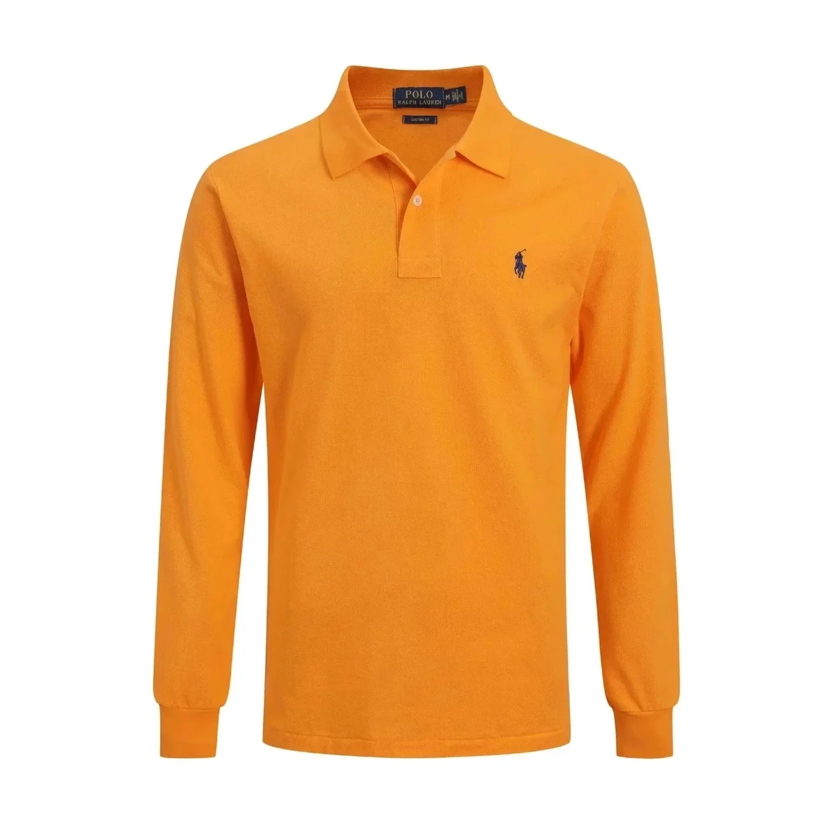 Polo Ralph Lauren Polo Ralph Lauren Big Pony Orange Long Sleeve Polo Shirt Orange - 1