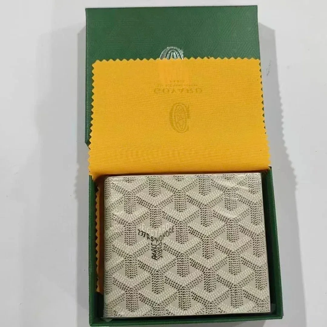Goyard Goyard Saint Louis Wallet in Goyardine Canvas White - 1