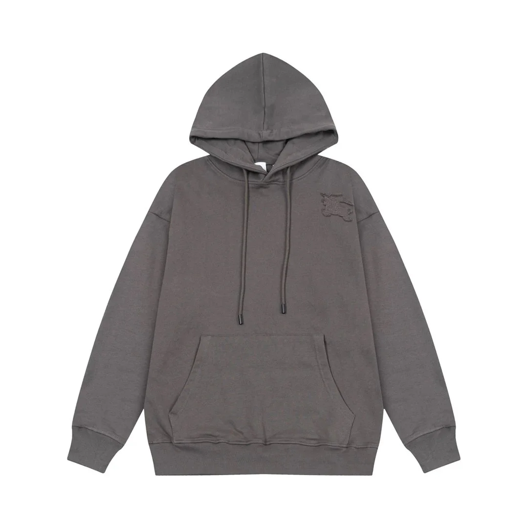 Burberry Burberry Vintage Check Hoodie Grey Cotton Sweatshirt Grey - 1