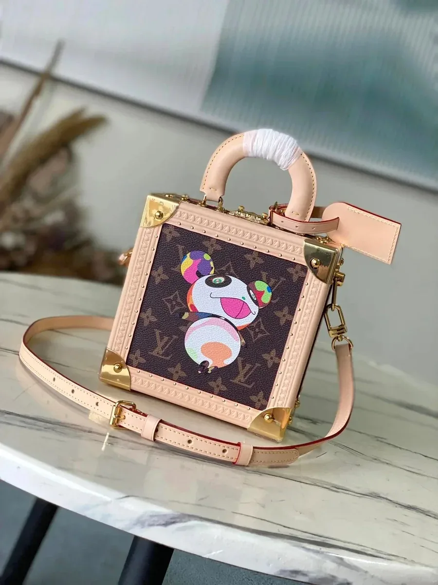 Louis Vuitton Keepall Panda Box Bag Beige