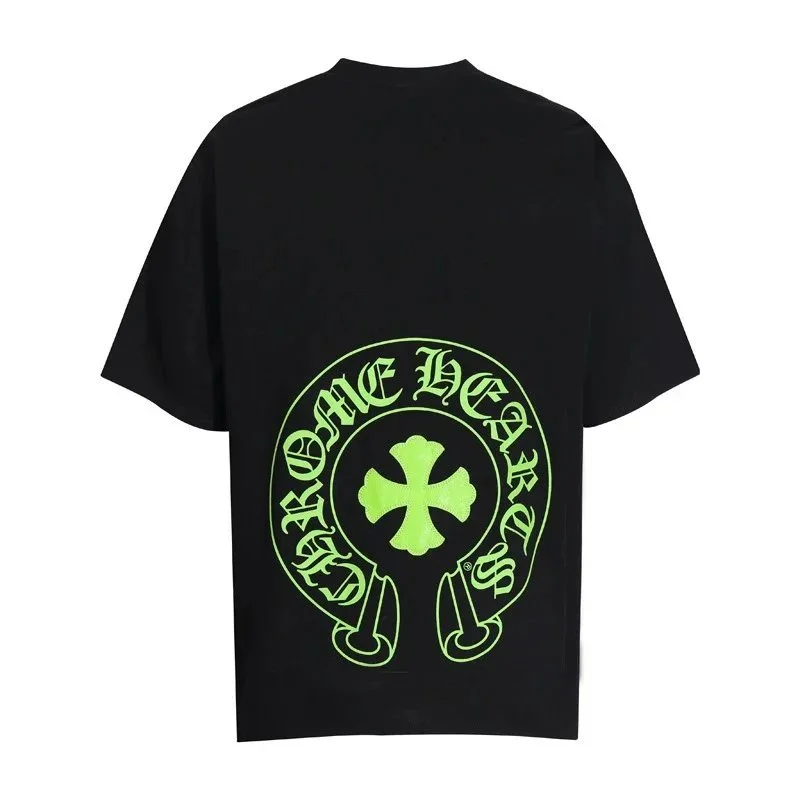 Chrome Hearts Chrome Hearts Black Green Cross T-Shirt Black - 1