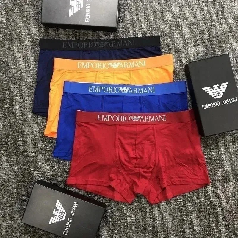Armani Emporio Armani Men's Boxer Briefs Set Red - 1