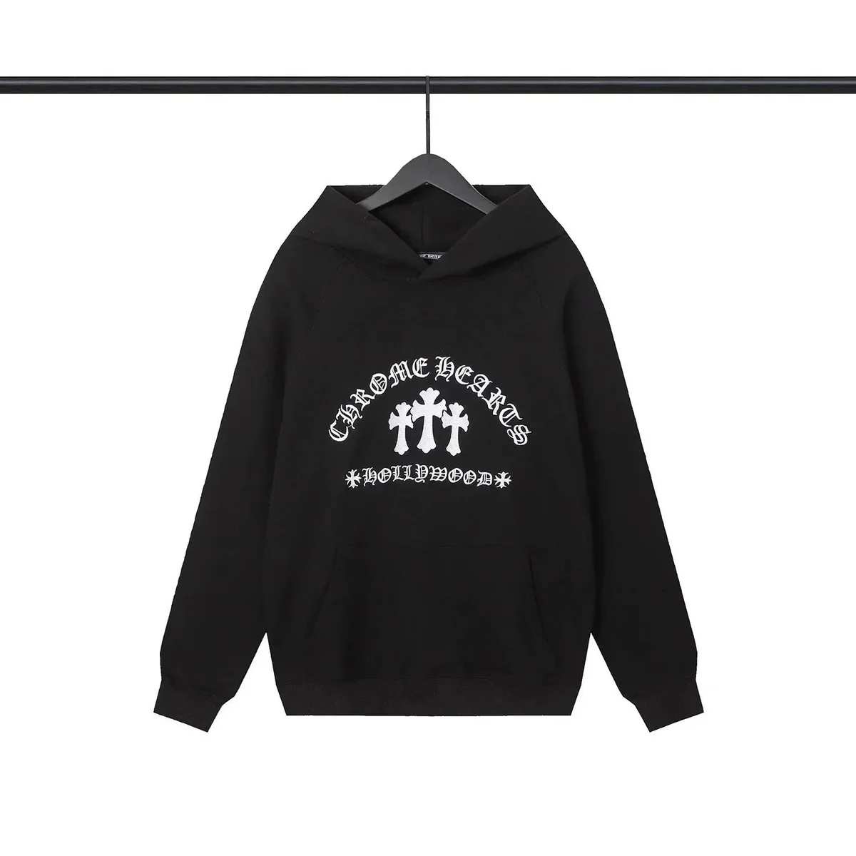 Chrome Hearts Chrome Hearts Hollywood Hoodie Black Cotton Sweatshirt Black - 1