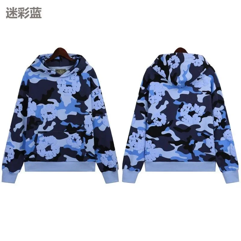A Bathing Ape A Bathing Ape BAPE STA Camo Blue Hoodie Blue - 1