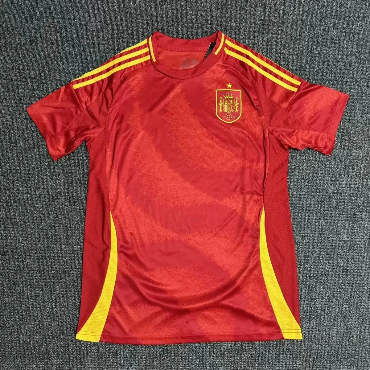 Adidas Adidas Spain Home Jersey Red Yellow Soccer Shirt Red - 1