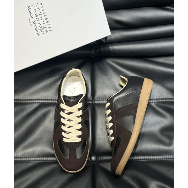 Maison Margiela Maison Margiela Replica Brown Leather Sneakers Brown - 1