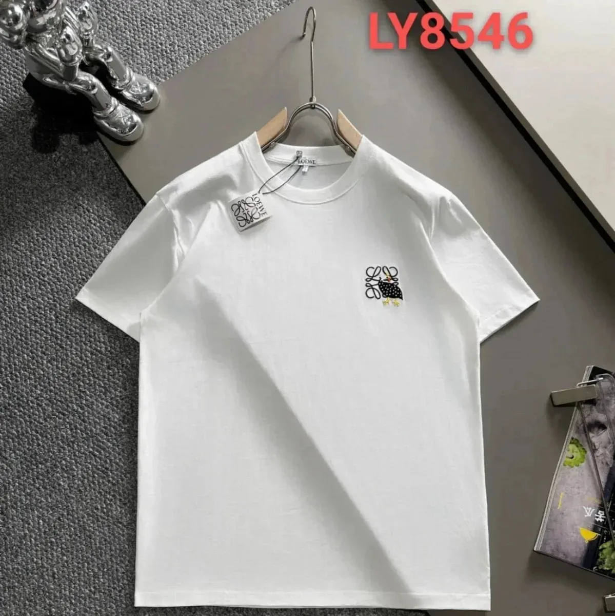 Loewe Loewe White Bird Embroidery T-Shirt White - 1