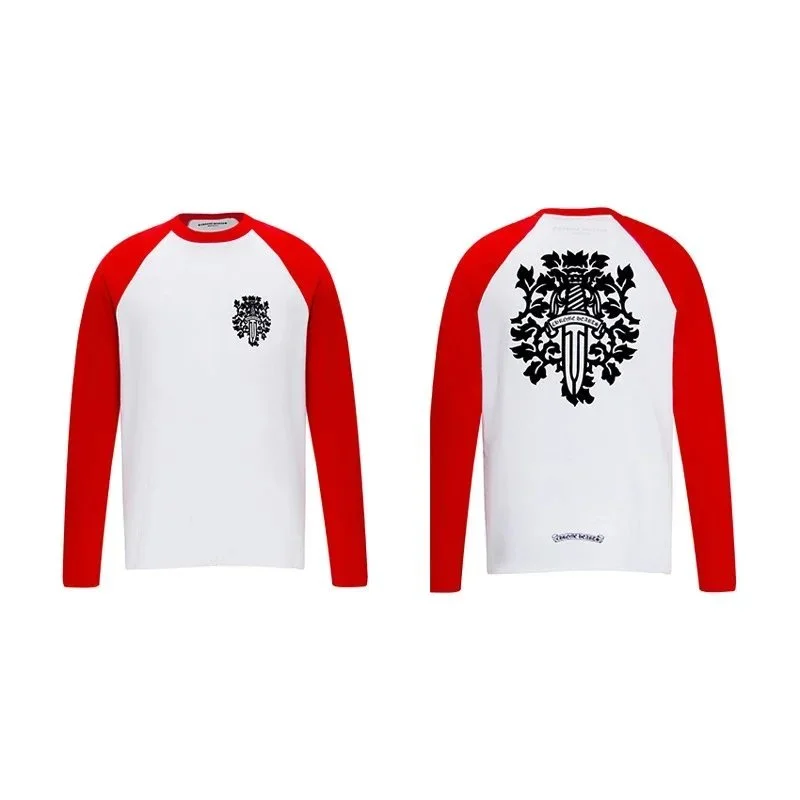 Chrome Hearts Chrome Hearts Crest Baseball T-Shirt White/Red White - 1