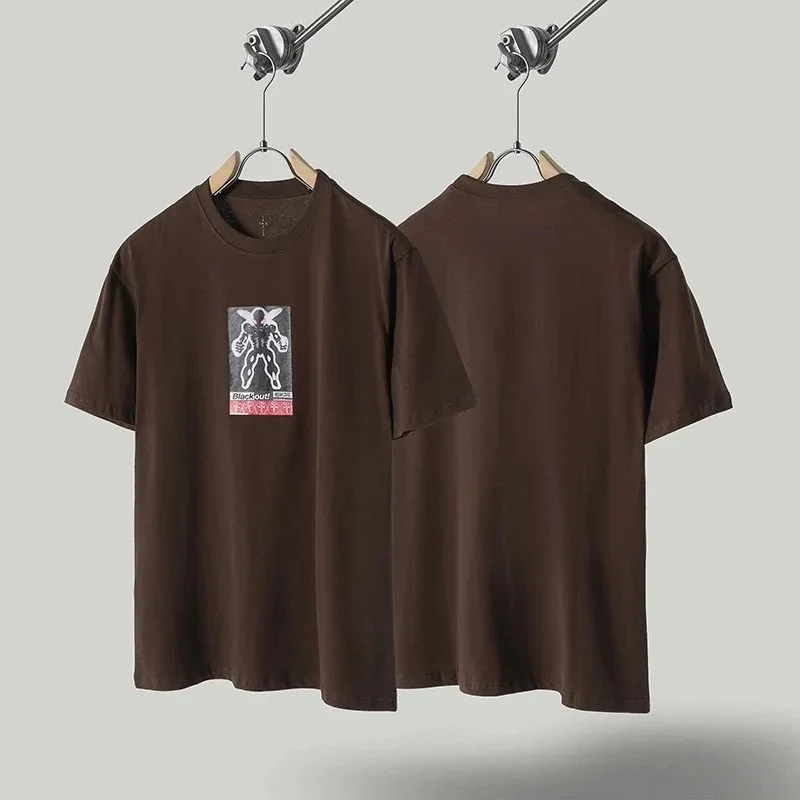 A Bathing Ape A Bathing Ape Blackout Graphic T-Shirt Brown Brown - 1