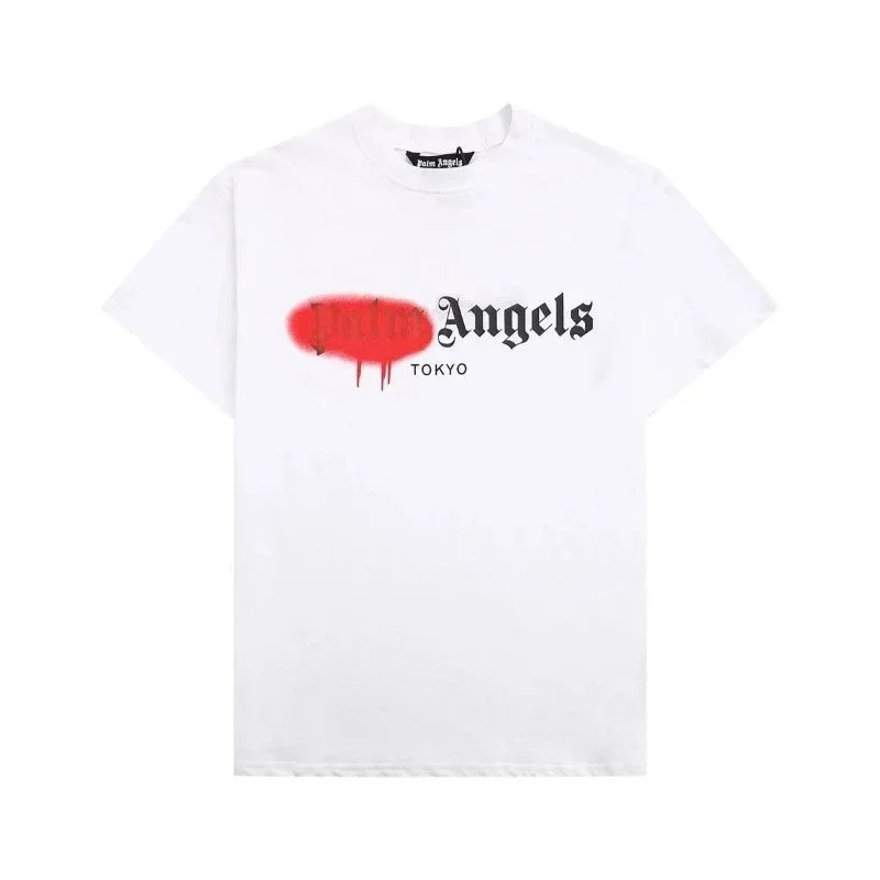 Palm Angels Palm Angels Tokyo Red Logo White T-Shirt White - 1