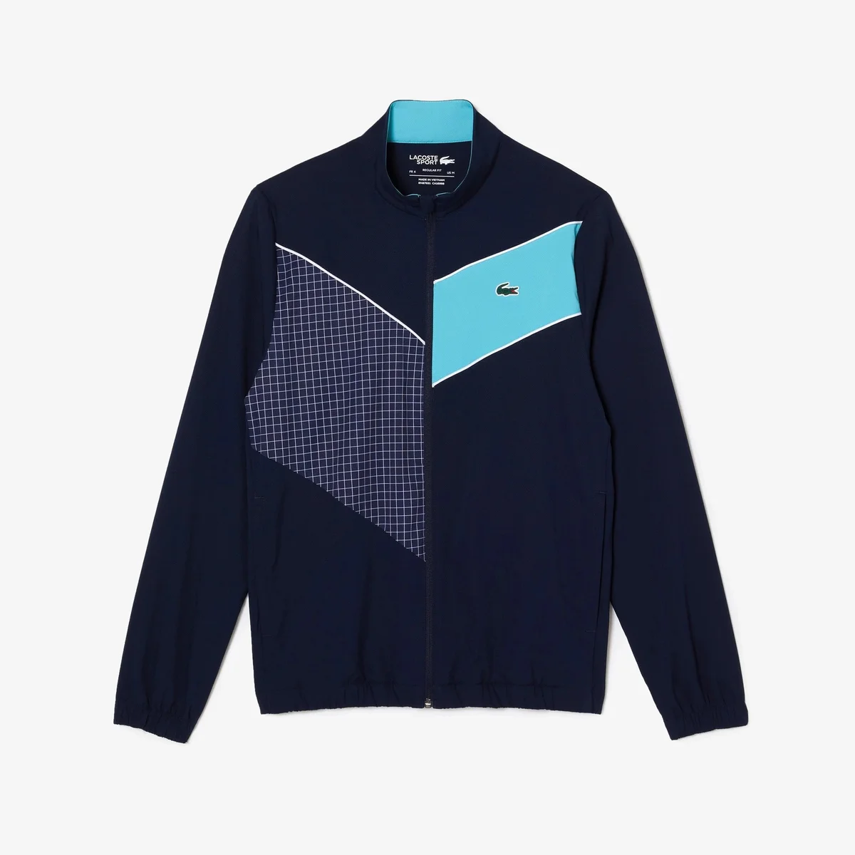 Lacoste Lacoste Men's Color Block Track Jacket Navy/Turquoise Navy - 1