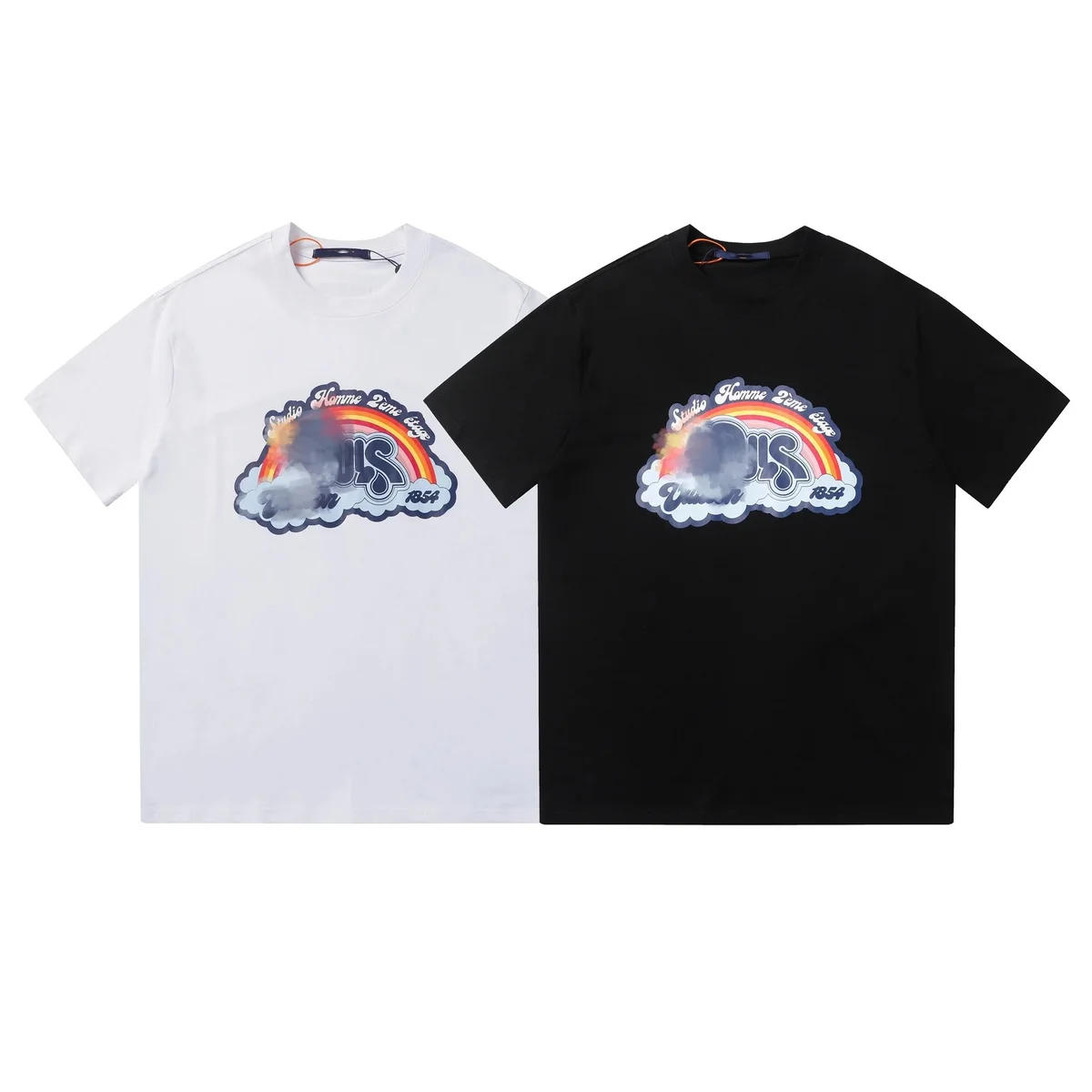 Other Studio Homme 1854 Rainbow Print T-Shirt Black - 1
