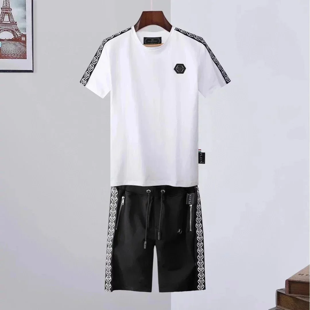 Philipp Plein Philipp Plein White & Black Co-ord Set White - 1