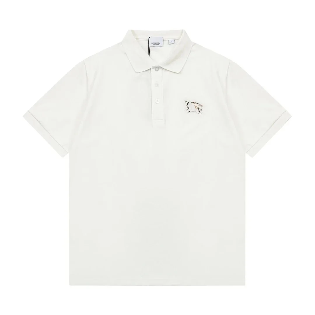 Burberry Burberry White Pony Logo Polo Shirt White - 1