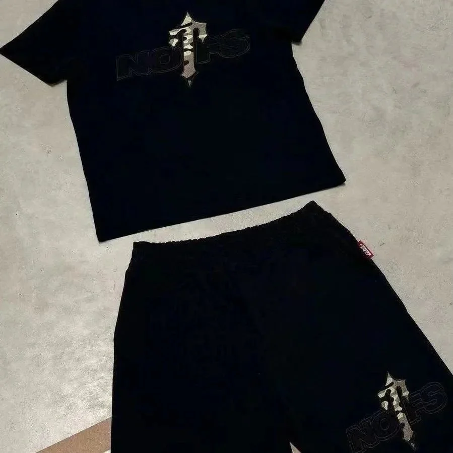 Trapstar Trapstar Black NOFS Logo Co-ord Set Black - 1