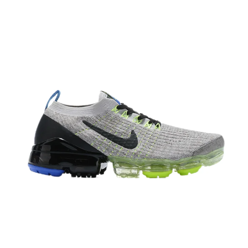 Nike Nike Air VaporMax Flyknit 3.0 Grey/Black Green Sneakers Grey - 1