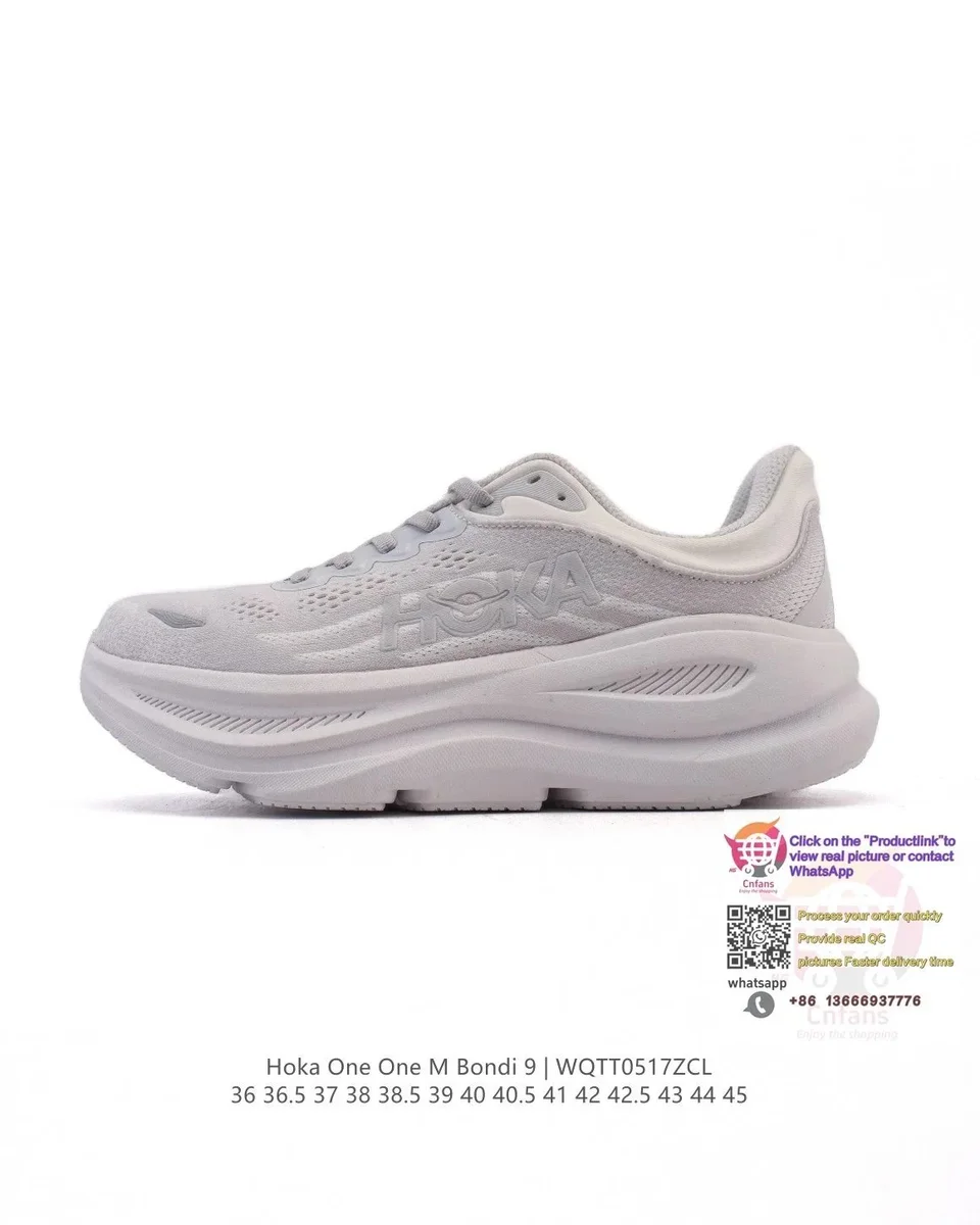 Hoka Hoka One One Bondi 9 Grey Sneakers Grey