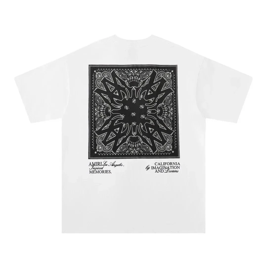 Amiri Amiri White Bandana Print T-Shirt White - 1