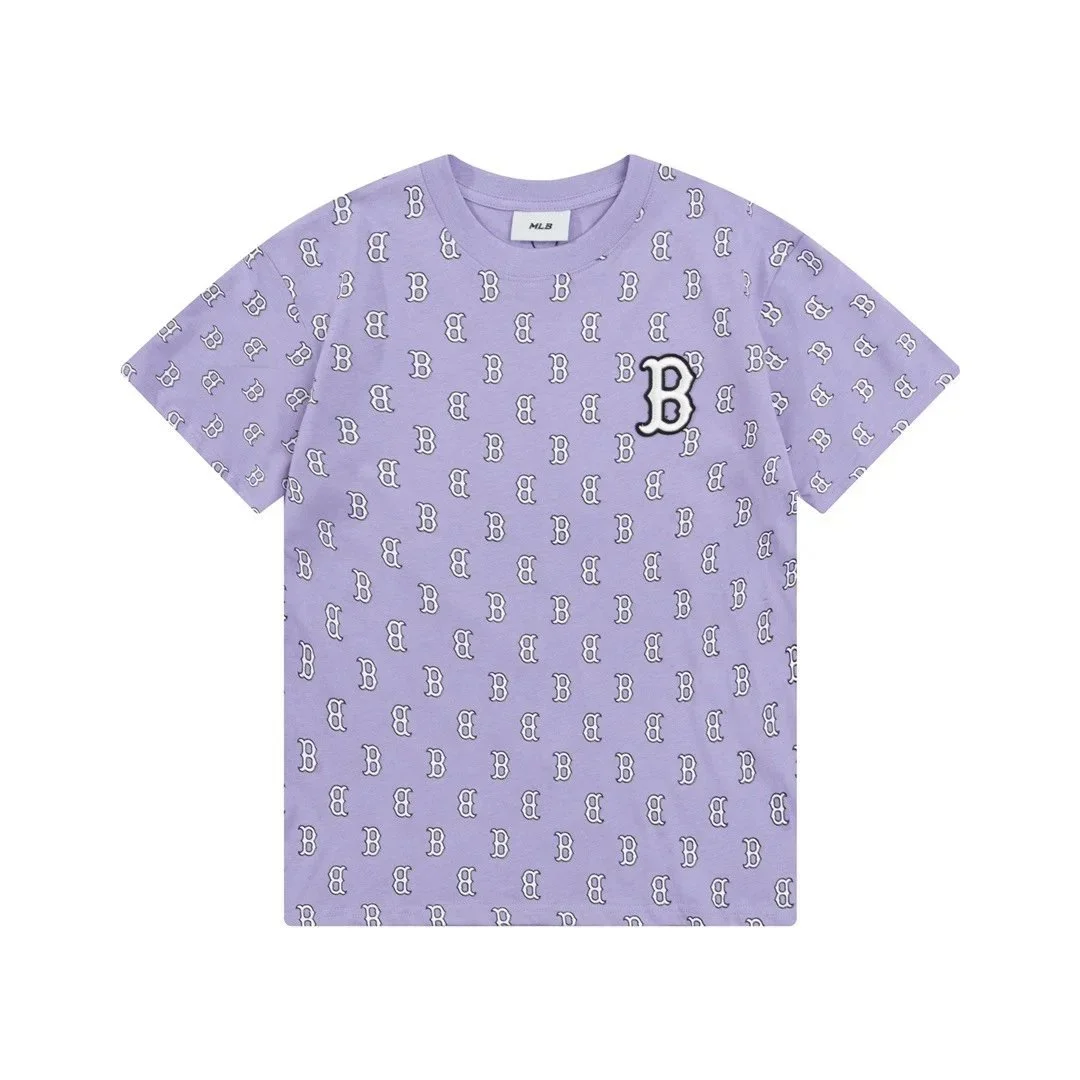 MLB Purple 'B' Logo T-Shirt Casual Top Purple - 1