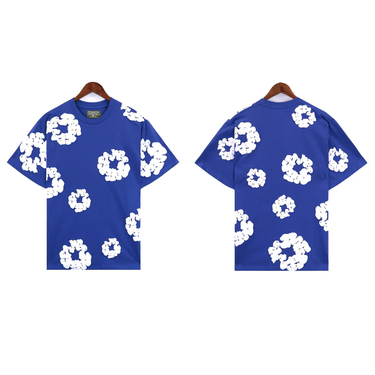 A Bathing Ape A Bathing Ape BAPE STA Blue Cloud Print T-Shirt Blue - 1