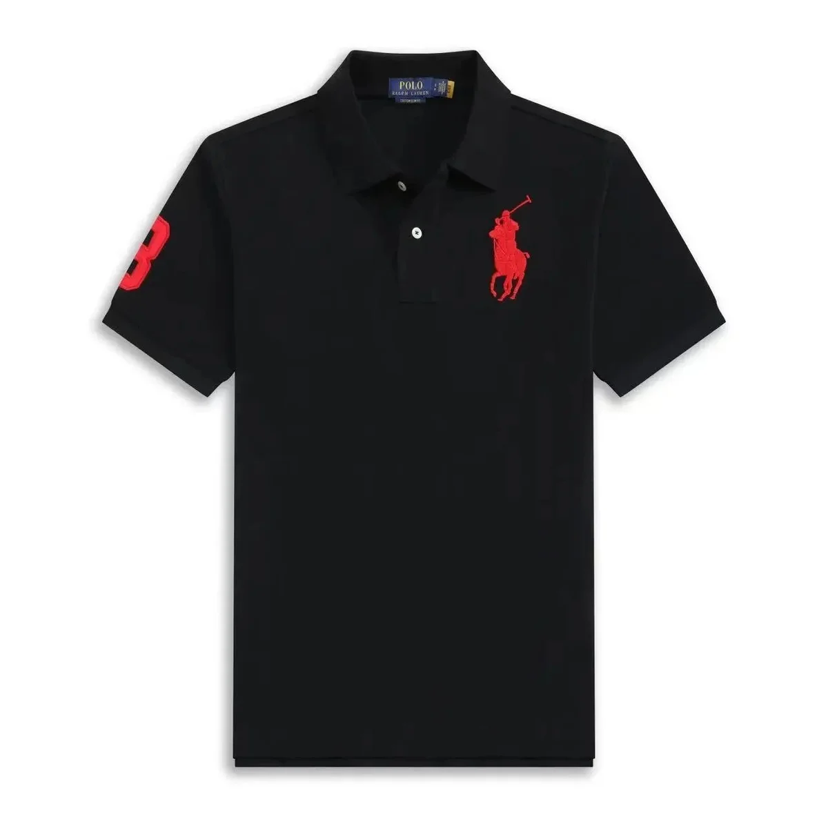 Polo Ralph Lauren Polo Ralph Lauren Big Pony Black Red Polo Shirt Black - 1